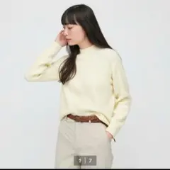 UNIQLO ライトスフレヤーンモックネック ユニクロ 4　ユニクロ　ニット