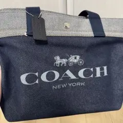 COACH デニム トートバッグ