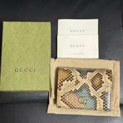 正規品 定価20万円新品同様 グッチ財布 グッチggマーモント グッチ