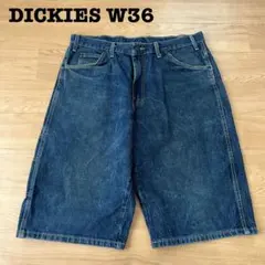 ディッキーズ デニム ペインターショーツ ブルー W36 ハーフパンツ 古着のサムネイル