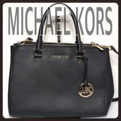 【美品・正規品】MICHAEL KORS ハンドバッグ ブラック ショルダー