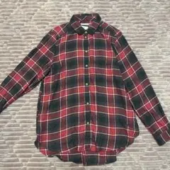 最終値下げ☺︎AMERICAN EAGLE チェックシャツ　赤のサムネイル