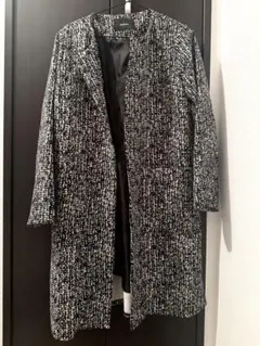 EMODA チェスターコート ブラック・ホワイト