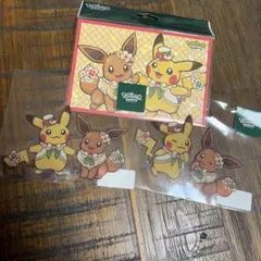 ポケパーク カントー ポストカード ポケモン ピカチュウ ステッカー　3点セット