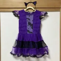ハロウィン 衣装 コウモリ 120 ＋カチューシャ2点セット(羽はプラス料金)