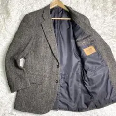 良品✨ハリスツイード テーラード ヘリンボーン ミックスツイード 大きいサイズ