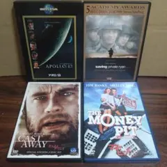 DVD トム・ハンクス主演映画 4作セット　アポロ13、プライベート・ライアン他