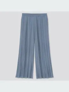 UNIQLO シフォンプリーツ スカートパンツ ブルー