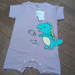 恐竜プリントロンパース サイズ80　カバーオール
