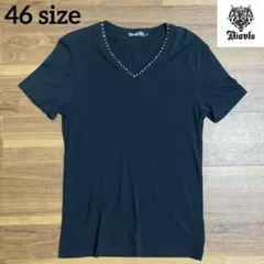 Diavlo ディアブロ　Tシャツ　46 スカル　y2k 短丈　ショート丈　細身のサムネイル