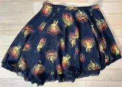 HYSTERICGLAMOURオリエンタルガール フレアミニスカート 黒