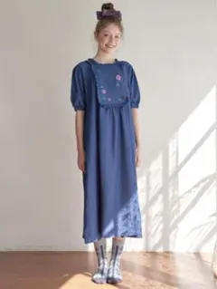 希少＊未使用＊yukiemon3L＊フランシュリッペ＊デパートメント柄ワンピース 希少＊未使用＊yukiemon3L＊フランシュリッペ＊デパートメント柄