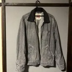 LEVI'S グレー デニムジャケット 古着 L [極美品]