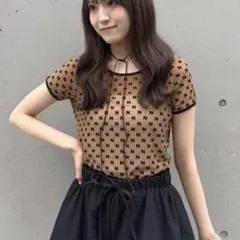 【mline】新品✨シアーチュール半袖カットソー　mystic 半袖Tシャツのサムネイル
