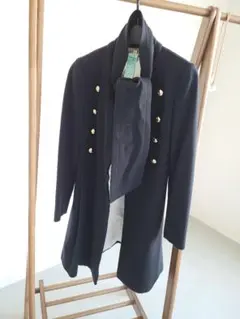 Coach ネイビー ダブルブレストコート