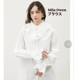 今季 タグあり未使用】Mila Owen フラワー柄ラッフルブラウス - メルカリ