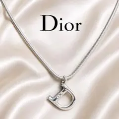 3108 人気✨Dior ネックレス シルバー CD ロゴ - メルカリ