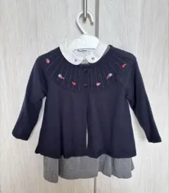 ファミリア　フォーマル　80cm 入園式　カーディガン　ワンピース　ブラウス