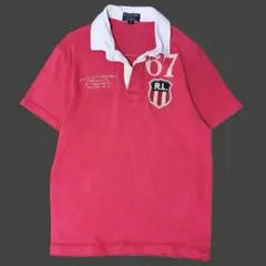 ラルフローレン　ポロシャツ M ピンク　ラルフポロ　ナンバリング