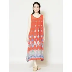 完売済み チャイハネ yul アフリカンエスニックワンピース レッド