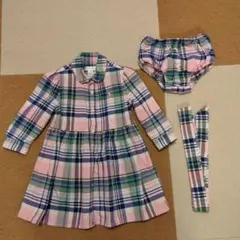 【本日限定価格値下げ】Ralph Lauren チェック柄ワンピース 12M