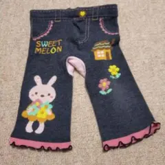 Sweet Melon ウサギ柄レギンス　80