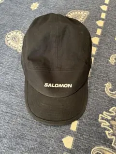 SALOMON 黒　ロゴキャップ　サロモン　ナイキ　アークテリクス