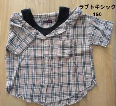 Lover Toxic チェック柄 半袖シャツ 150