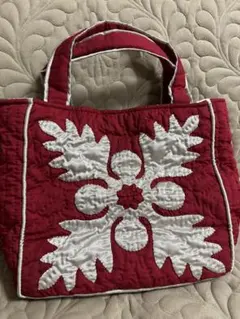 ◇新品♡ハワイアンキルト♡Mサイズショルダーバッグ♡ホヌ♡赤