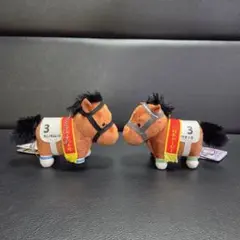 ウオッカ　ぬいぐるみ 2体セット 約15cm