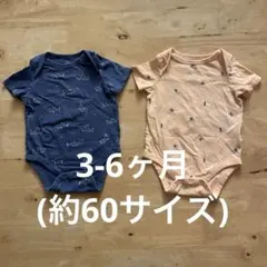 baby GAP 半袖ロンパース 2枚セット 3-6ヶ月