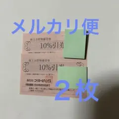 ニトリ　株主お買物優待券　10％引　2枚