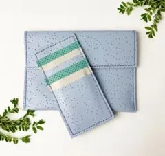 新品未使用　creema購入　牛革　診察券+お薬手帳　母子手帳　等　おまけ付き