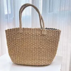 ⭐︎未使用級⭐︎無印良品　アバカ　トートバッグ　カゴバッグのサムネイル