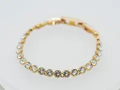 SWAROVSKIスワロフスキー クリスタルテニス ブレスレット ローズゴールドのサムネイル