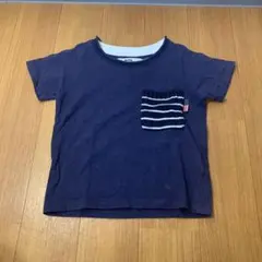 ネイビー ポケット付き Tシャツ