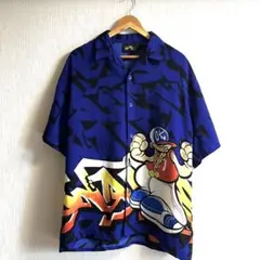 【vintage】90's シャツ ストリート ヒップホップ Y2K アニメ