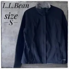 L.L.Bean ソフトシェルジャケット　ブラック　刺繍　フルジップ