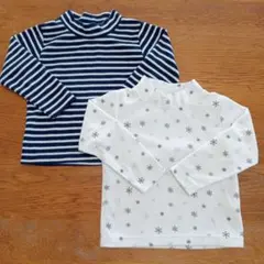 長袖トップス 2枚セット 100cm