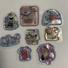 PEANUTS 75周年 ウォーターステッカー 8枚入り