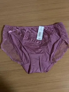 サテン カシュクールレース プレーンショーツ