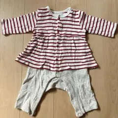 ベルメゾン　千趣会　GITA カエルロンパース　70