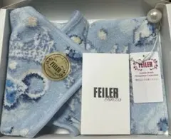 FEILER ポーチ とタオルハンカチのsetサムシングブルー未使用新品