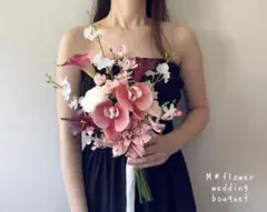 ②＊コーラルピンク＊くすみピンク＊ウェディングブーケ 造花ブーケ