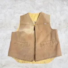 希少　70s carhartt カーハート ダックベスト 裏ボア USA製のサムネイル