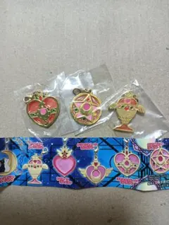 セーラームーン ステンドチャーム 3種 クリスタルスター バンダイ ガチャ