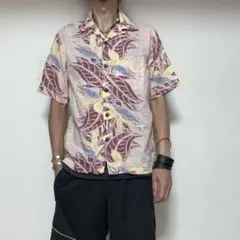 サンサーフBIRD OF PARADISE & PLUMERIA綿麻アロハシャツのサムネイル