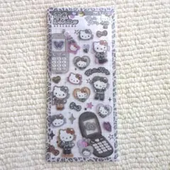 【即日発送・新品】3種／平成はっぴーフォン黒・おはじきシールフレーク　レオパード