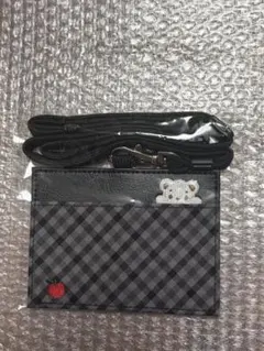 新品未開封 ファミリア ネームホルダー 黒系ファミリアチェック - メルカリ