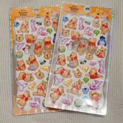 くまのプーさん プチドロップステッカー ボンボンドロップシール 正規品 2個